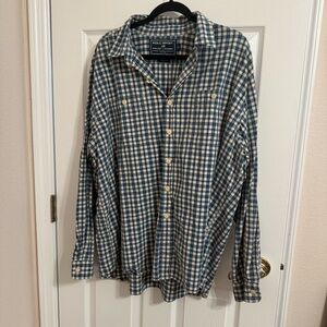 Polo Sport by Ralph Lauren Blue and White Casual Button Down Shirt